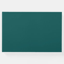 Mörk Teal Solid Färg Gästböcker