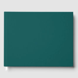 Mörk Teal Solid Färg Gästböcker