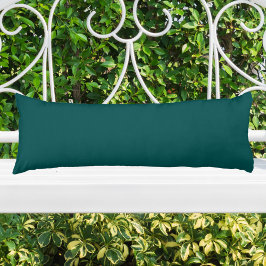 Mörk Teal Solid Färg Kroppskudde