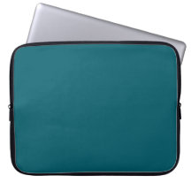 Mörk Teal Solid Färg laptop sleeve