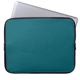 Mörk Teal Solid Färg laptop sleeve