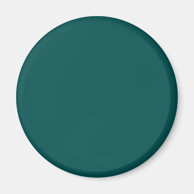Mörk Teal Solid Färg Magnet (Framsidan)