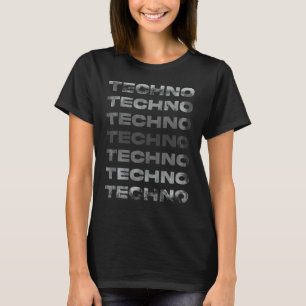 Mörk Techno Clubbing Raving Festivaler IDM Elektro T Shirt