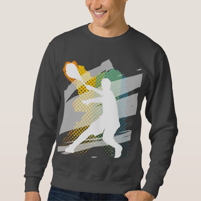 Mörk Tennis Sweatshirt för manar (Framsida)