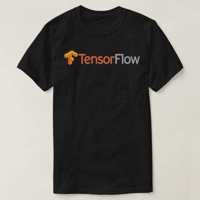 Mörk Tensorflow Software Developer T T Shirt (Design framsida)