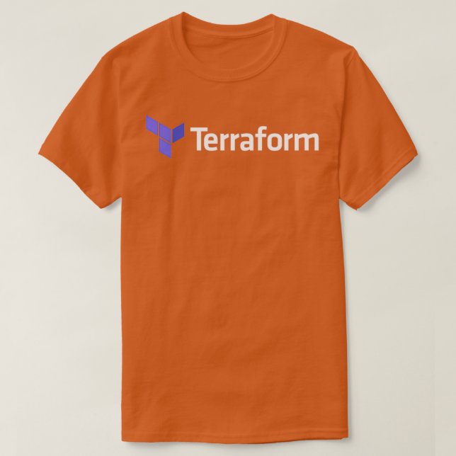 Mörk Terraform Software Developer T Shirt (Design framsida)