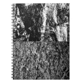 Mörk textur Spiral Foto Notisblock, Modig Glädje Anteckningsbok