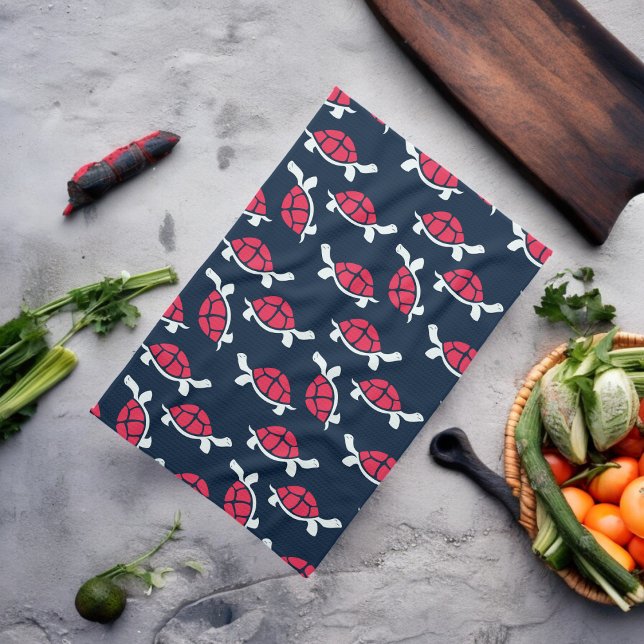 Mörk Theme Tortoise Kökshandduk (Kitchen Towel)