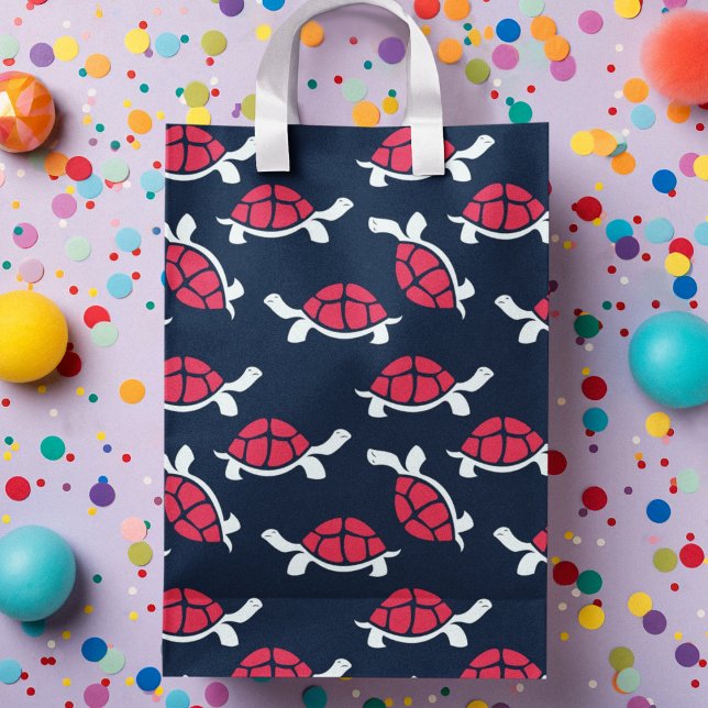 Mörk Theme Tortoise Tecknad (gift bag, birthday surprise gift bag, teddy bear gift bag, wine gift bag, travel bag, use and throw )