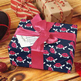 Mörk Theme Tortoise Tecknad Presentpapper