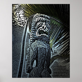 Mörk tiki-status poster