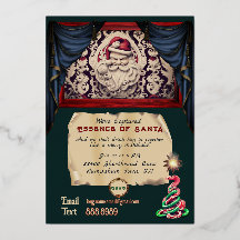 Mörk till ljust Party Inbjudan vid jul