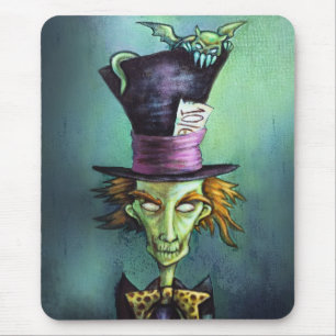 Mörk tokig Hatter från Alice i underland Musmatta