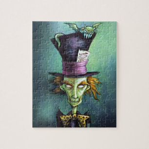 Mörk tokig Hatter från Alice i underland Pussel