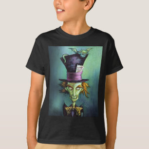 Mörk tokig Hatter från Alice i underland T-shirt