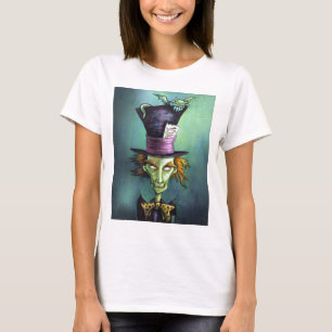 Mörk tokig Hatter från Alice i underland T-shirt