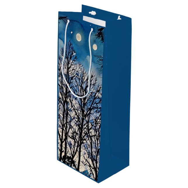 Mörk Träd mot A Blå himmel i Mosaic Gift Bag (Framsidan Vinklad)