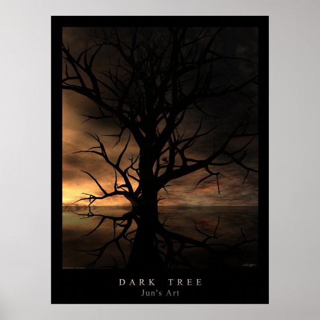 MÖRK TRÄD POSTER (Framsidan)