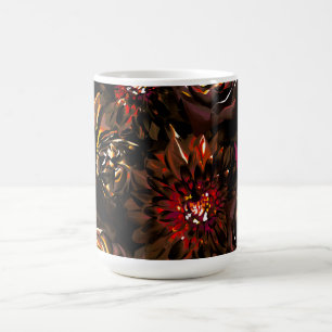 Mörk Trädgård Höstglöd Blommor Höst Kaffemugg