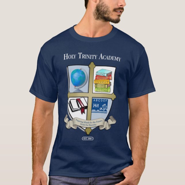 Mörk TrinityT-tröja Tee Shirt (Framsida)