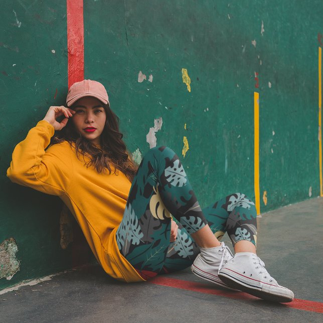 Mörk Tropical Leggings (Skapare uppladdad)