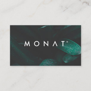 Mörk Tropical Monat Visitkort