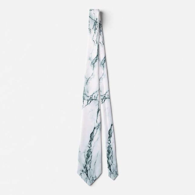 Mörk Turcos Vein Marble Watch Tie Slips (Framsida)