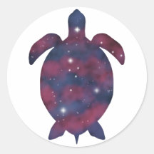 Mörk Turtle Starscape Sticker