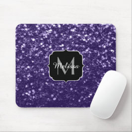 Mörk ultraviolett lila glitter-miniatyrdiagram Mon Musmatta