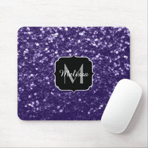 Mörk ultraviolett lila glitter-miniatyrdiagram Mon Musmatta