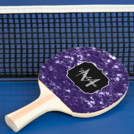 Mörk ultraviolett lila glitter-miniatyrdiagram Mon Pingisracket