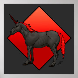 Mörk Unicorn Poster