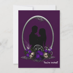 Mörk Union Vampire Goth Bröllop Inbjudningar