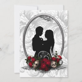 Mörk Union Vampire Goth Wedding bjudande Inbjudningar