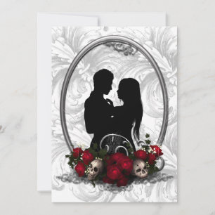 Mörk Union Vampire Goth Wedding bjudande Inbjudningar