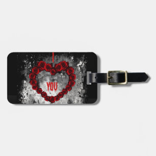 Mörk Valentine Bagagebricka