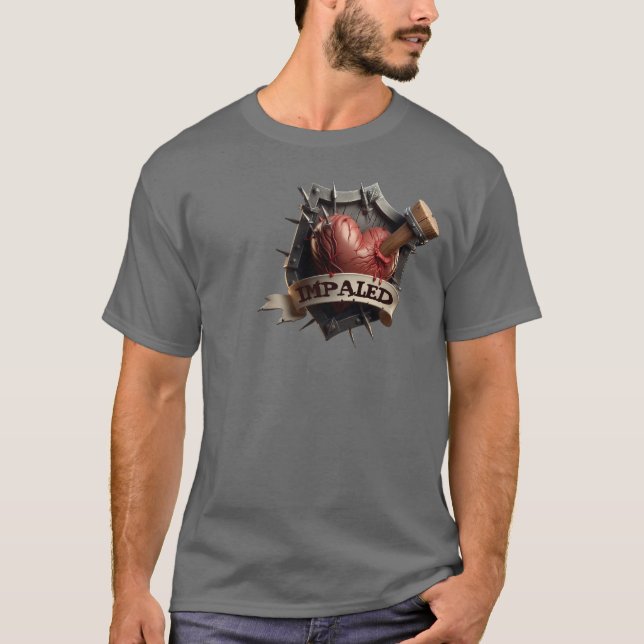 Mörk Valentine T Shirt (Framsida)