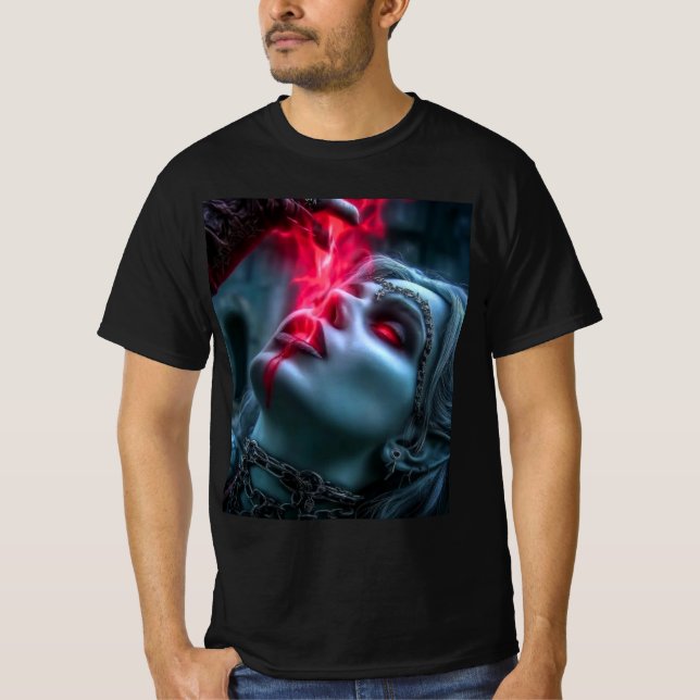 Mörk Vampyr Energi T-shirt (Framsida)