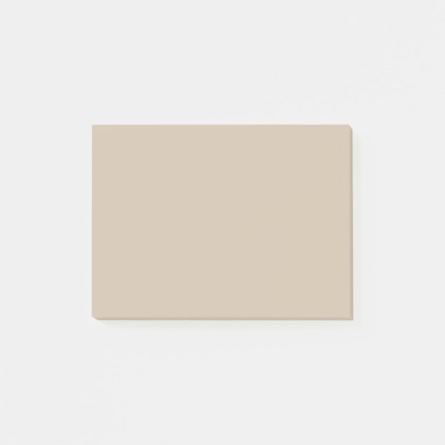 Mörk Vanilj Enfärgad Post-it Block (Framsida)