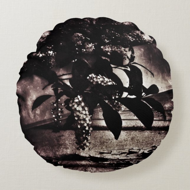 Mörk Vår Rund Kudde (Framsidan)