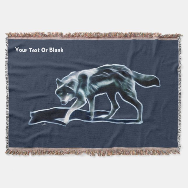 Mörk Varg Filt (Framsidan)