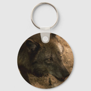 Mörk varg Keychain Nyckelring