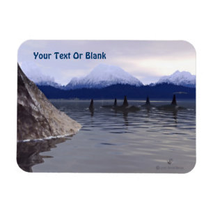 Mörk Vatten Orca Magnet