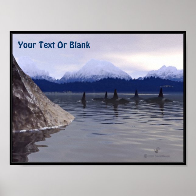 Mörk Vatten Orca Poster (Framsidan)