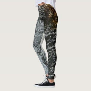 mörk vatten stänk leggings