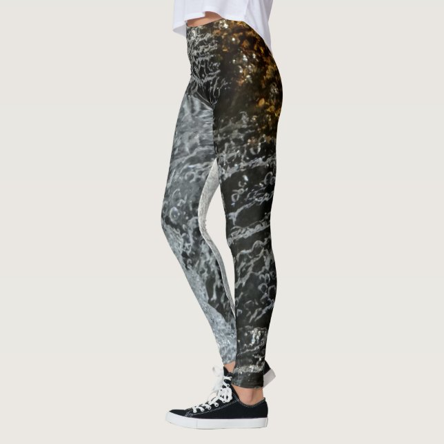 mörk vatten stänk leggings (Vänster)