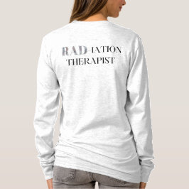 Mörk Vattenfärgning "RAD- iationsterapist" med lån T Shirt