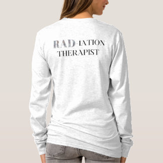 Mörk Vattenfärgning "RAD- iationsterapist" med lån T Shirt