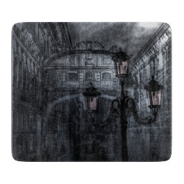 Mörk Venedig Rain Bridge of Sighs in Night