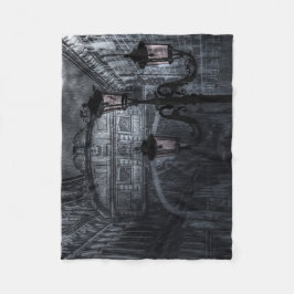 Mörk Venedig Rain Bridge of Sighs in Night Fleecefilt